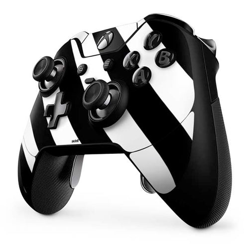 Black and White Geometric Stripes Xbox One Elite Controller Skin