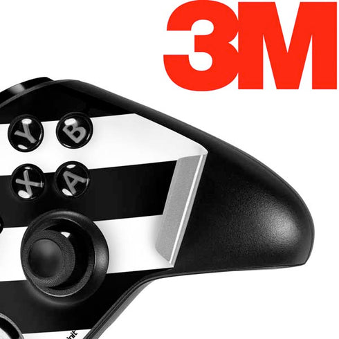 Black and White Geometric Stripes Xbox One Elite Controller Skin