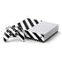 Black and White Geometric Stripes Xbox One S All-Digital Edition Bundle Skin