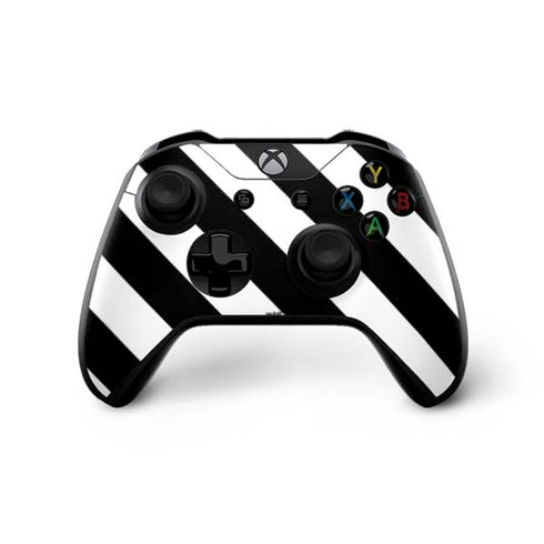 Black and White Geometric Stripes Xbox One X Bundle Skin