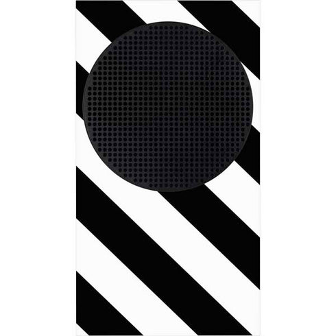 Black and White Geometric Stripes Xbox Series S Bundle Skin