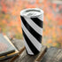 Black and White Geometric Stripes Yeti 20oz Tumbler Skin