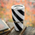 Black and White Geometric Stripes Yeti 30oz Rambler Tumbler Skin