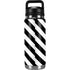 Black and White Geometric Stripes YETI Rambler 26oz Bottle Skin
