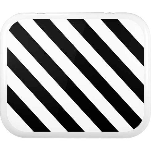 Black and White Geometric Stripes YETI Roadie 24 Hard Cooler Skin