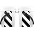 Black and White Geometric Stripes YETI Roadie 24 Hard Cooler Skin
