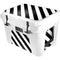 Black and White Geometric Stripes YETI Tundra 35 Hard Cooler Skin