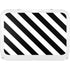 Black and White Geometric Stripes YETI Tundra 35 Hard Cooler Skin