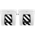 Black and White Geometric Stripes YETI Tundra 65 Hard Cooler Skin