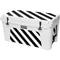 Black and White Geometric Stripes YETI Tundra 75 Hard Cooler Skin