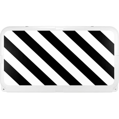Black and White Geometric Stripes YETI Tundra 75 Hard Cooler Skin