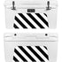 Black and White Geometric Stripes YETI Tundra 75 Hard Cooler Skin