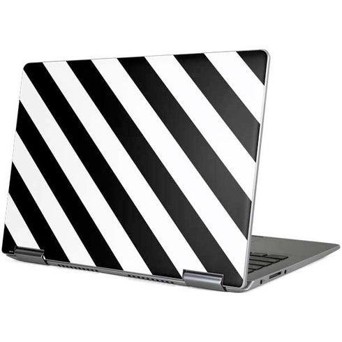 Black and White Geometric Stripes Yoga 710 14in Skin