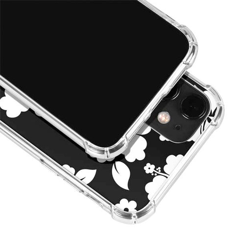 Black and White iPhone 12 Clear Case