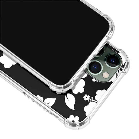 Black and White iPhone 12 Pro Clear Case