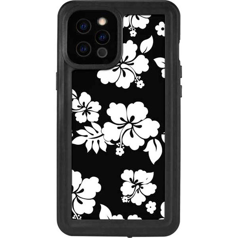 Black and White iPhone 12 Pro Max Waterproof Case