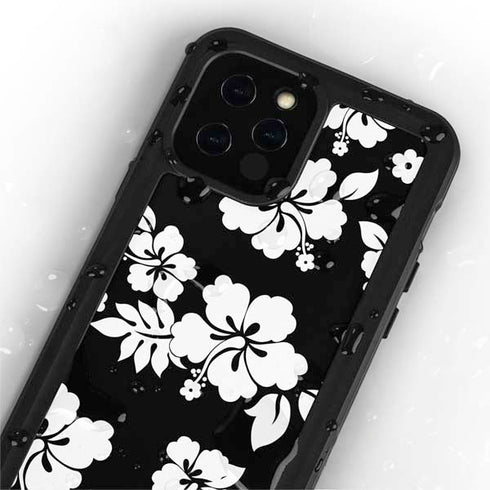 Black and White iPhone 12 Pro Waterproof Case