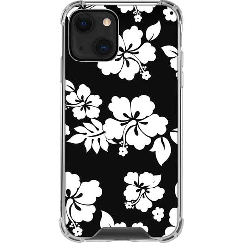 Black and White iPhone 13 Mini Clear Case
