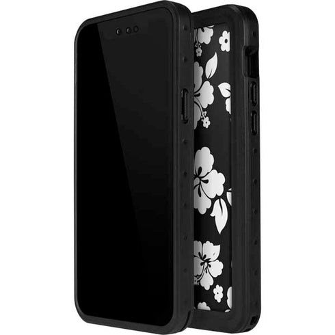 Black and White iPhone 13 Mini Waterproof Case