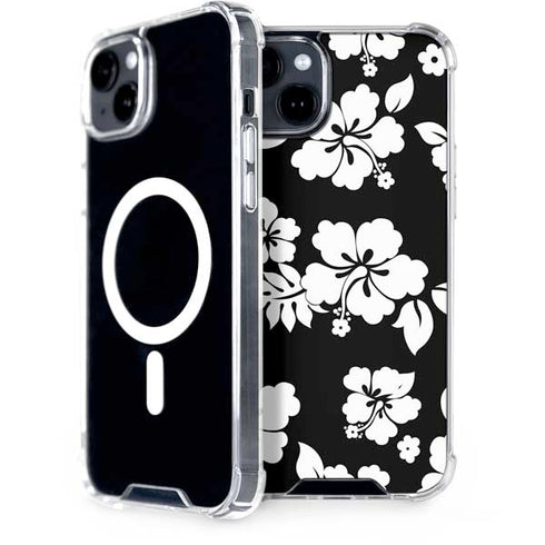 Black and White iPhone 15 Plus MagSafe Case