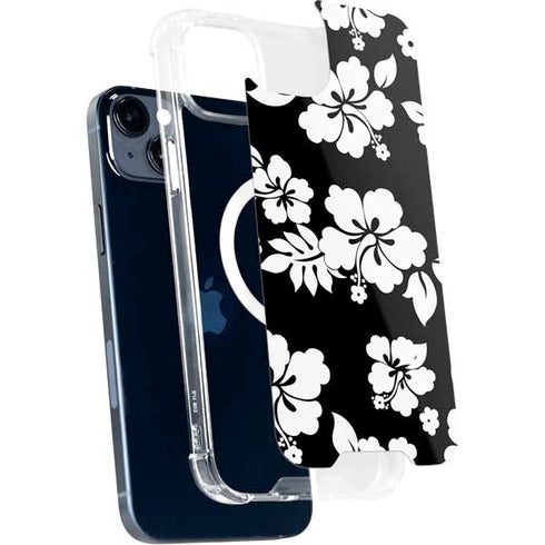 Black and White iPhone 15 Plus MagSafe Case