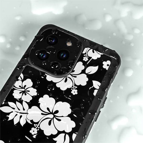 Black and White iPhone 14 Pro Max Waterproof Case