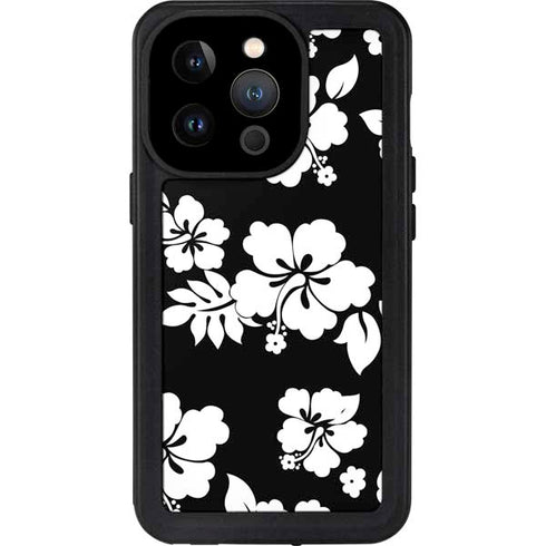 Black and White iPhone 14 Pro Waterproof Case