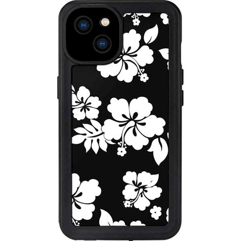 Black and White iPhone 15 Plus Waterproof Case