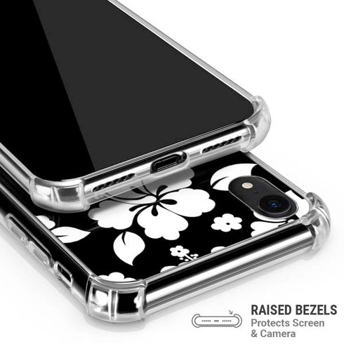 Black and White iPhone XR Clear Case