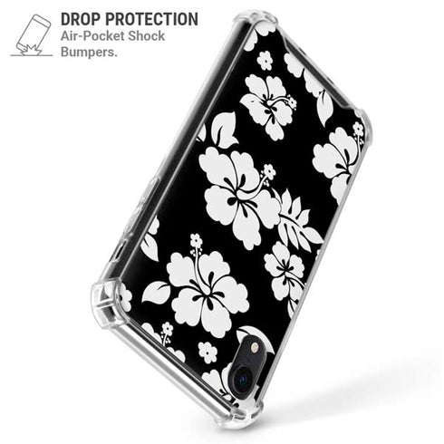 Black and White iPhone XR Clear Case