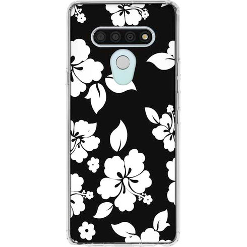 Black and White LG Stylo 6 Clear Case