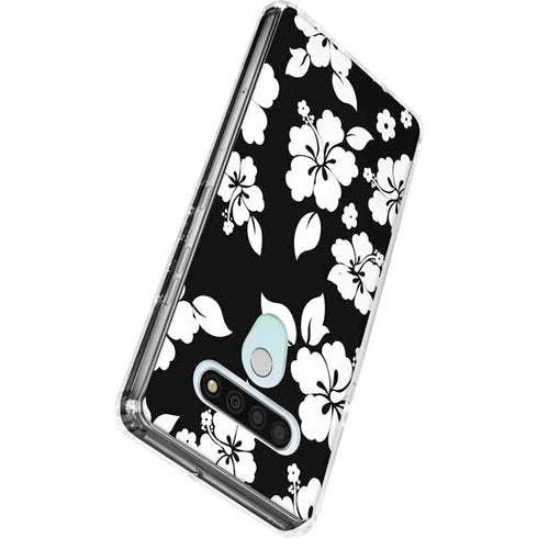 Black and White LG Stylo 6 Clear Case