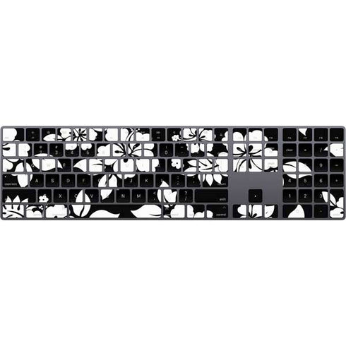 Black and White Magic Keyboard with Numeric Keypad Skin