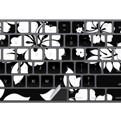 Black and White Magic Keyboard with Numeric Keypad Skin