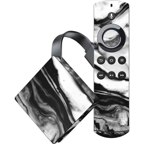 Black and White Marble Ink Amazon Fire TV Skin