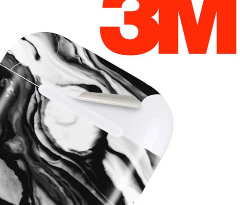 Black and White Marble Ink Apple AirPods 2 Skin