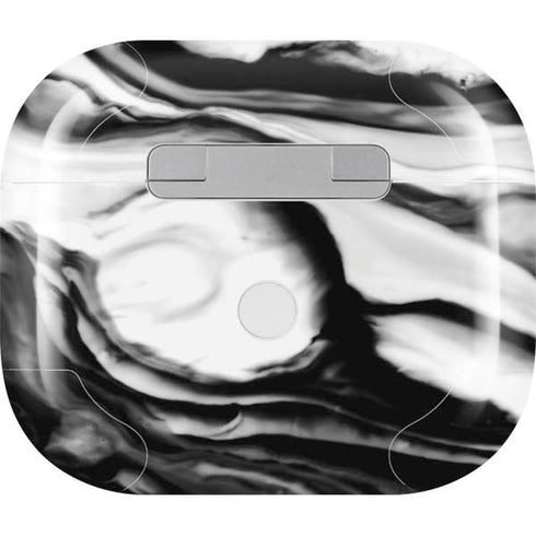 Black and White Marble Ink Apple AirPods (3rd Gen 2021) Skin