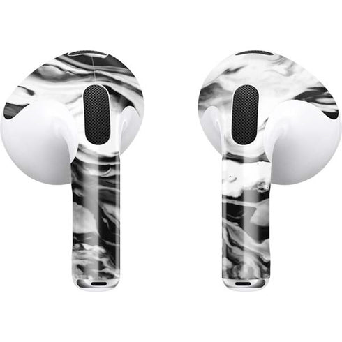 Black and White Marble Ink Apple AirPods (3rd Gen 2021) Skin