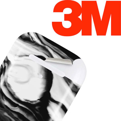 Black and White Marble Ink Apple AirPods Skin