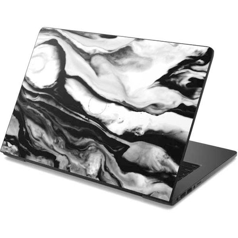 Black and White Marble Ink Dell Chromebook Skin