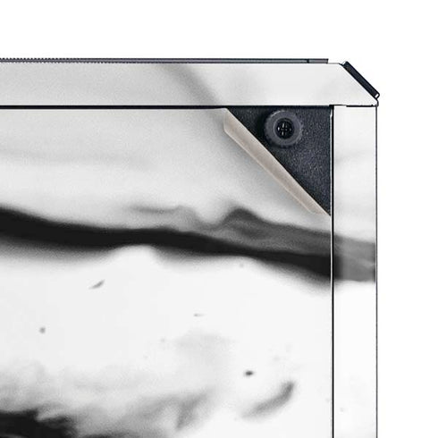 Black and White Marble Ink Cooler Master MasterBox Q300L Mini Tower Skin