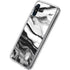 Black and White Marble Ink Galaxy A10e Clear Case