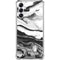 Black and White Marble Ink Galaxy A14 5G Clear Case