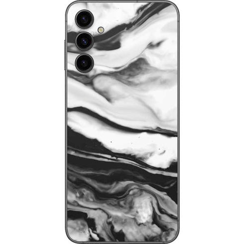 Black and White Marble Ink Galaxy A14 5G Skin