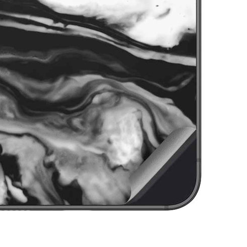 Black and White Marble Ink Galaxy A14 5G Skin