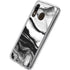 Black and White Marble Ink Galaxy A20 Clear Case