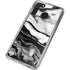 Black and White Marble Ink Galaxy A21 Clear Case