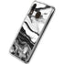 Black and White Marble Ink Galaxy A30 Clear Case