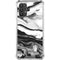 Black and White Marble Ink Galaxy A32 5G Clear Case