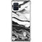 Black and White Marble Ink Galaxy A51 5G Clear Case